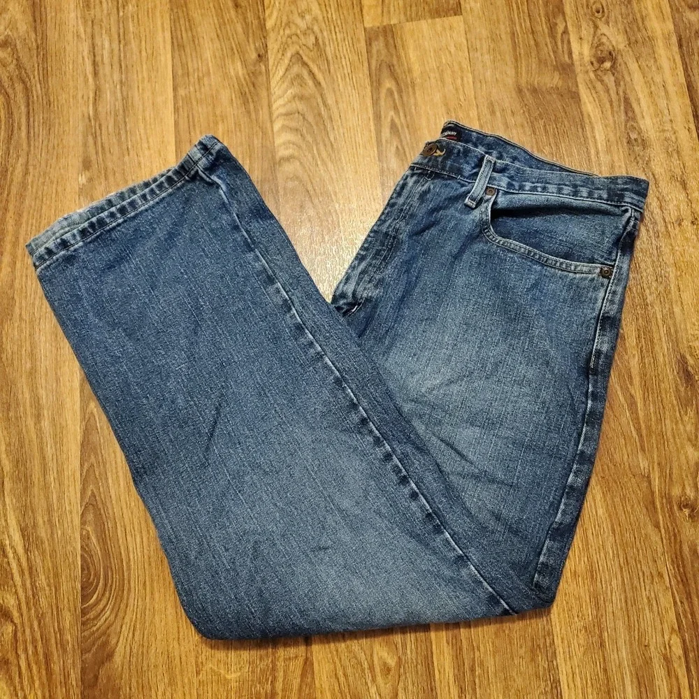 Polo Jeans Co Men 36x30 Blue Ralph Lauren RL Woodrow Straight Leg Denim Y2K